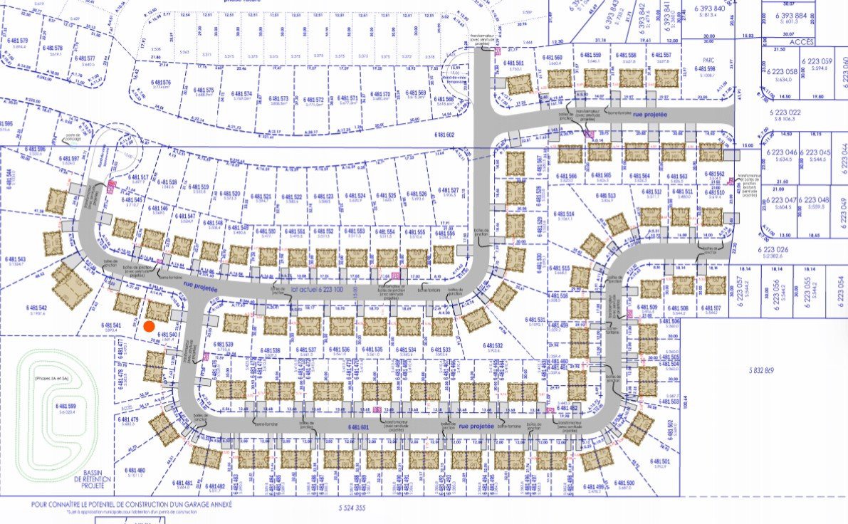 Terrain vacant à vendre Rue de la Randonnée Boischatel