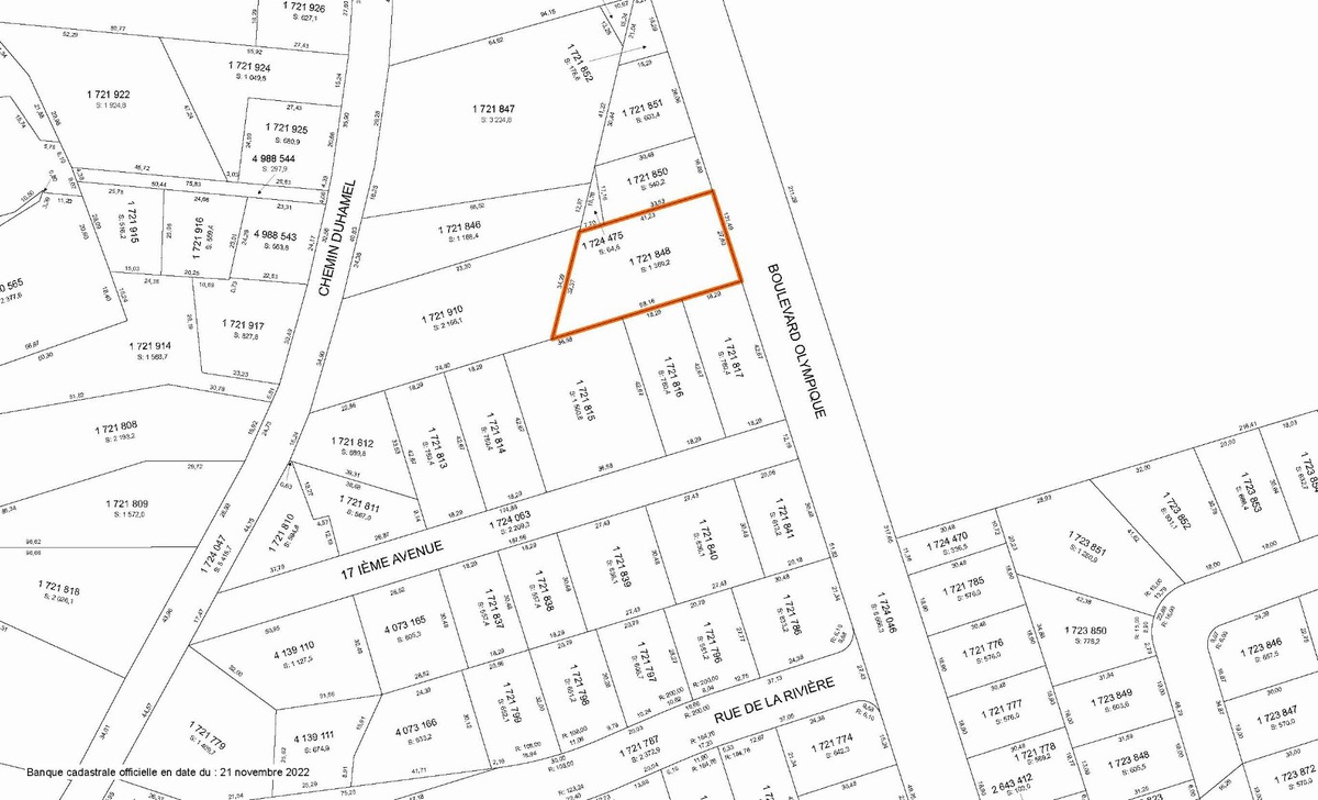 Vacant lot for sale Boul. Olympique Pincourt