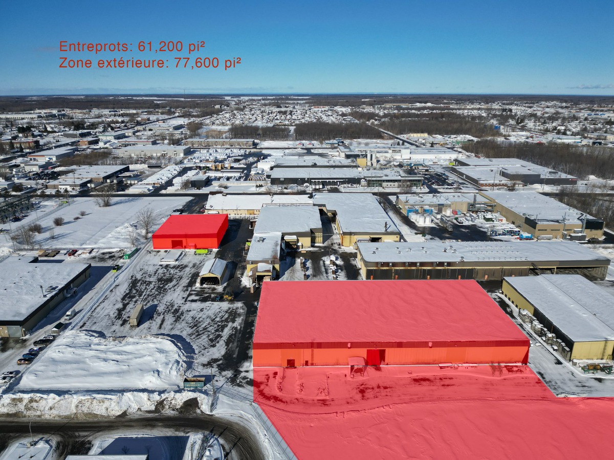 Industrial building for rent 1750 Rue Haggerty Drummondville