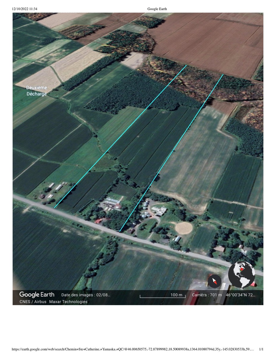 Terrain vacant à vendre Rg SteCatherine Yamaska