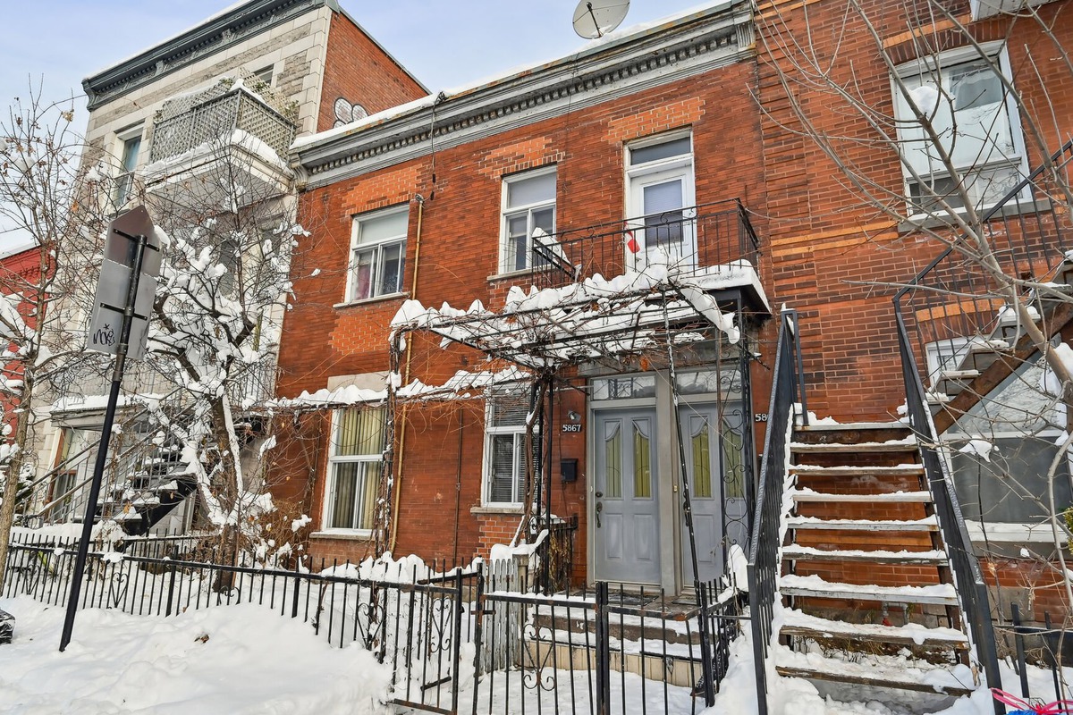 Duplex à vendre 5865 5867 Rue StUrbain Montréal (Le PlateauMont