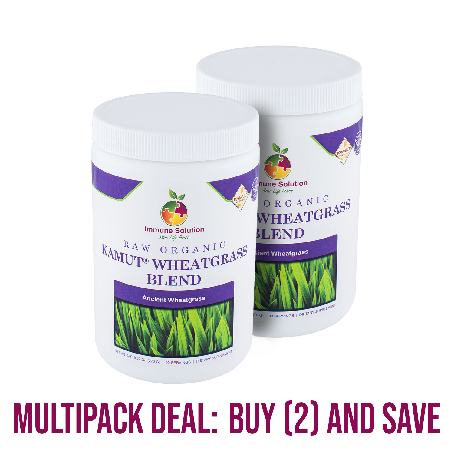 Raw Organic Kamut® Wheatgrass Blend Juice Powder (large) Buy (2