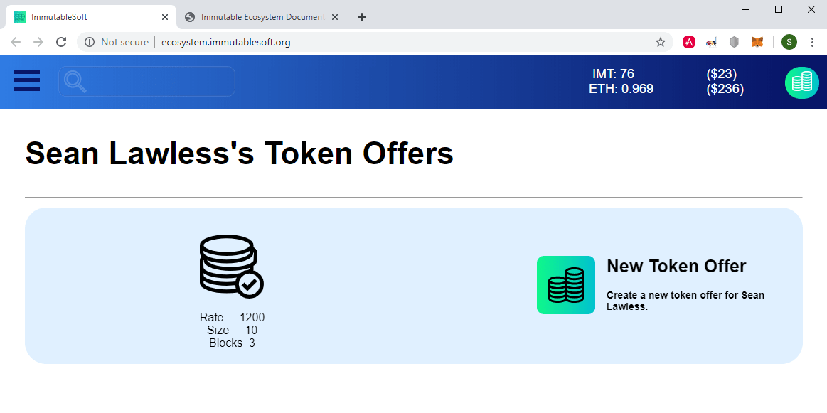 ImmutableEcosystem The Solidity based Immutable Ecosystem