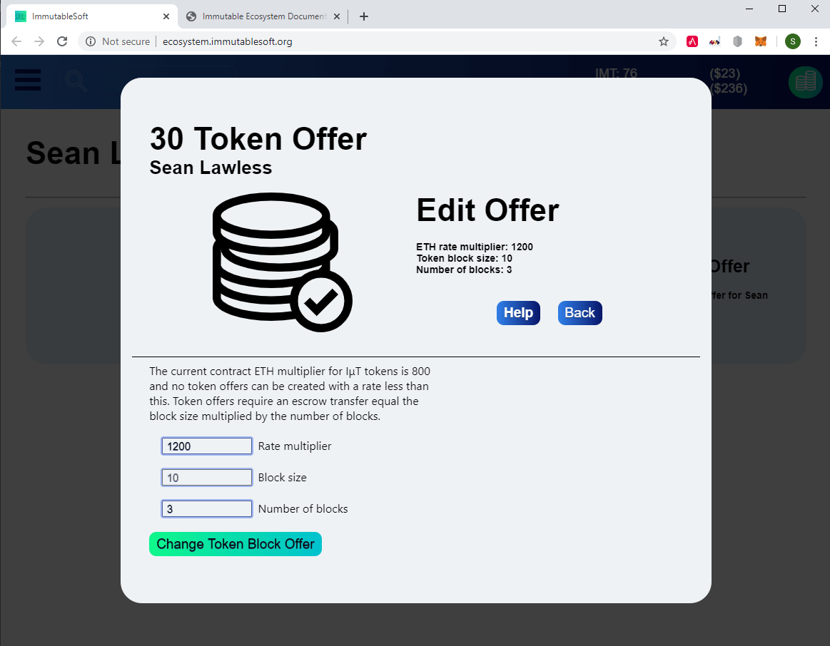 ImmutableEcosystem The Solidity based Immutable Ecosystem