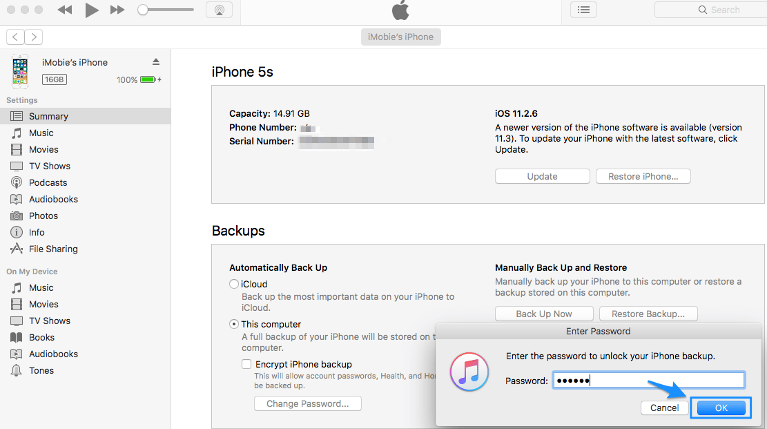 How to Remove Encrypted iPhone Backup Option in iTunes?