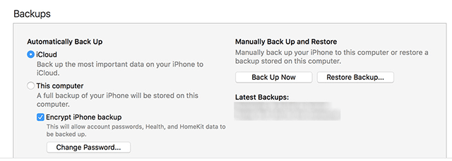 [All Possible Ways] Fix Encrypted iPhone Backup Greyed Out
