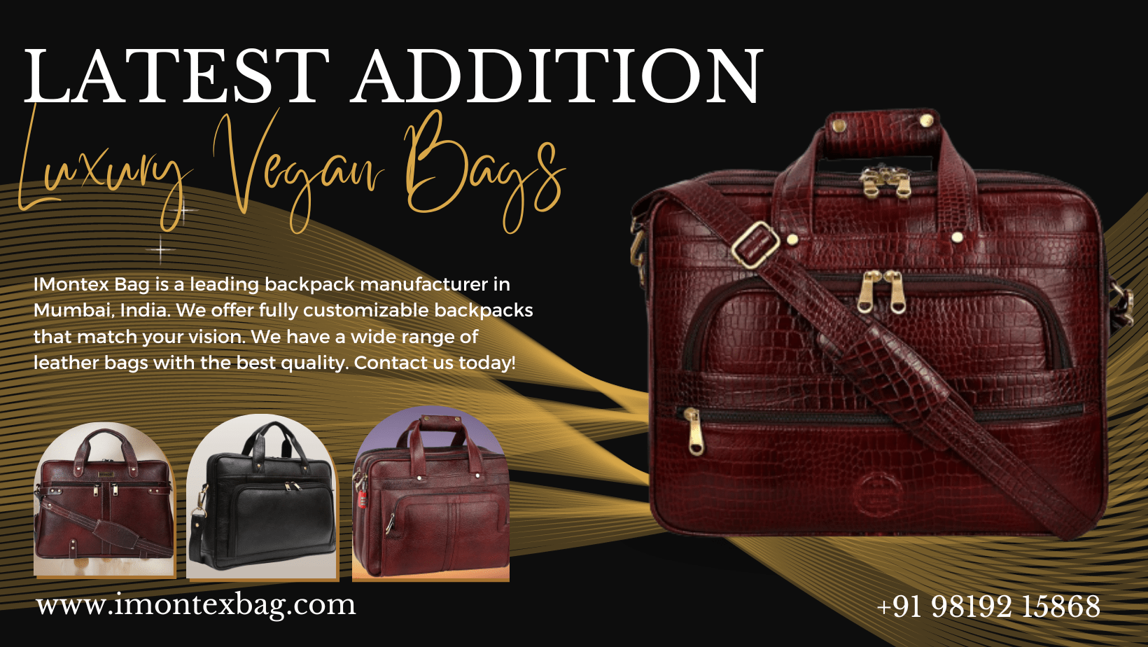 Luxury Vegan Leather Bags Manufacturer in Mumbai