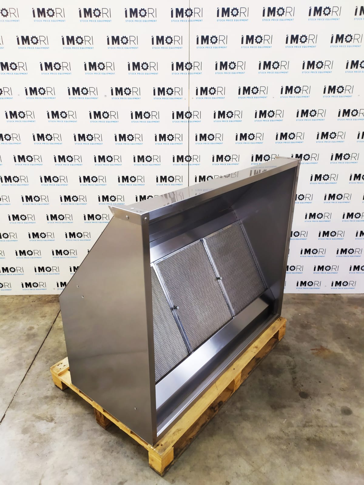 Cappa a parete professionale in acciaio inox usata C/M 120x100x55H MoRi