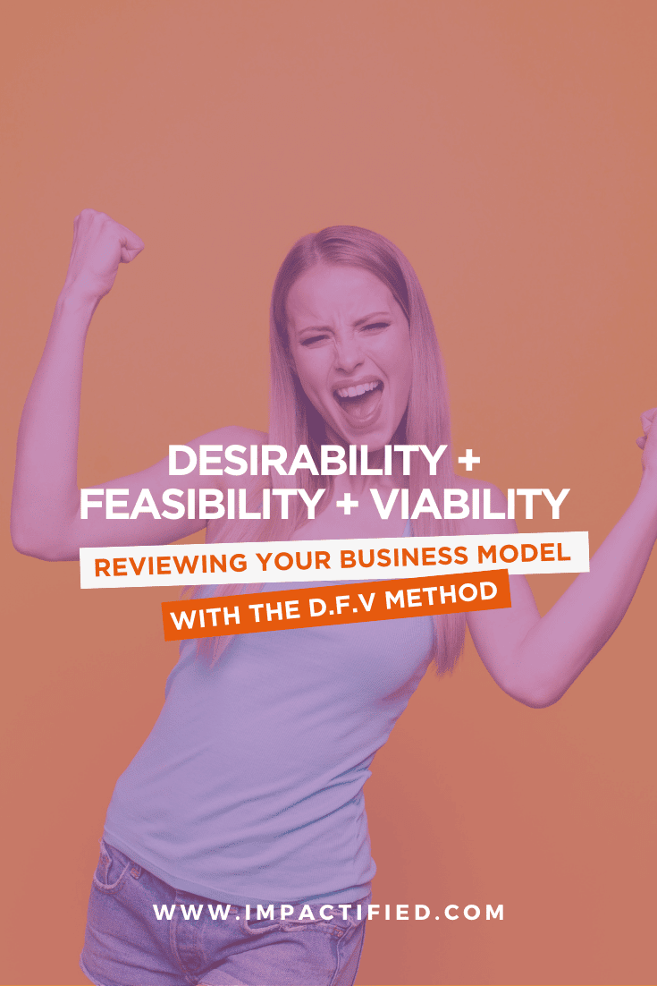 Desirability Feasibility Viability (DFV) Review Your Business Model