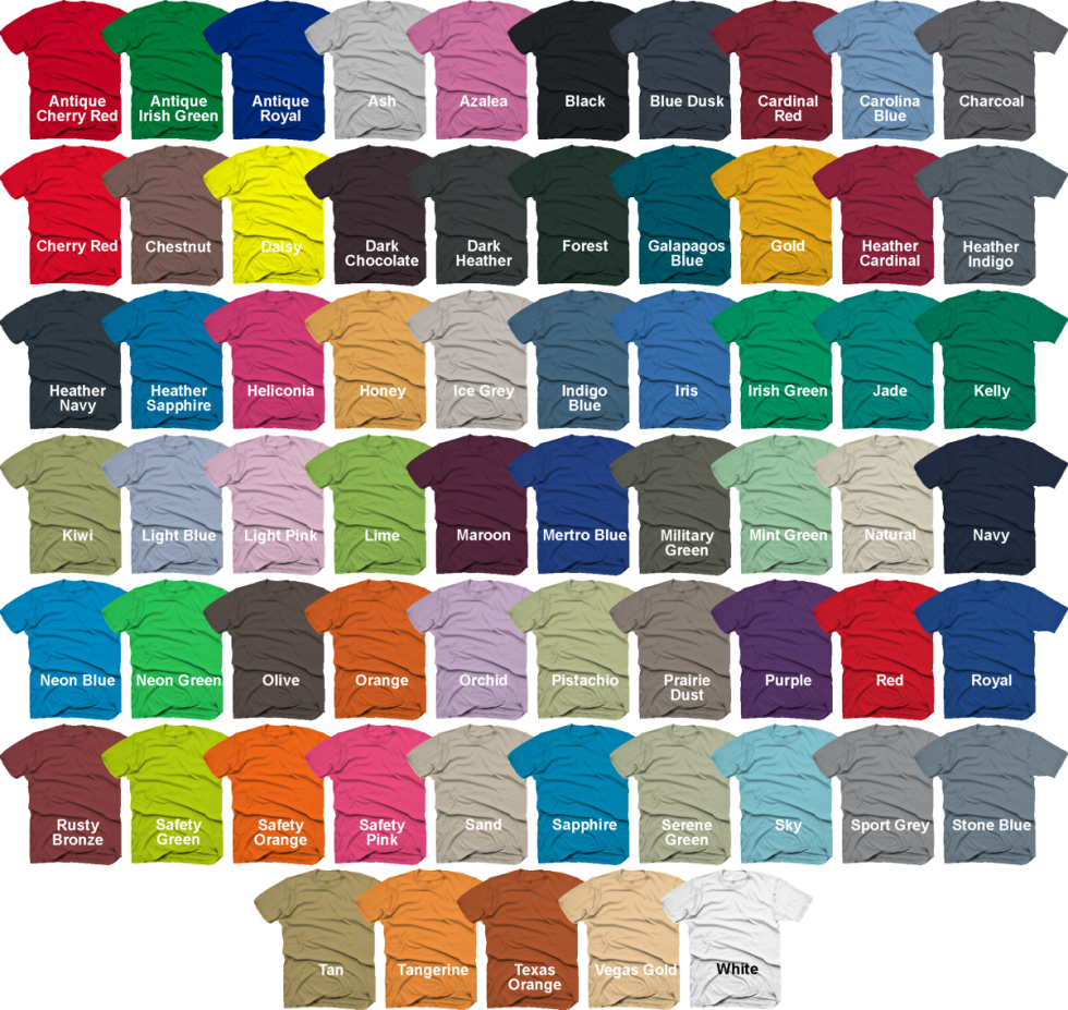 Shirt Colors Impact RaceGear