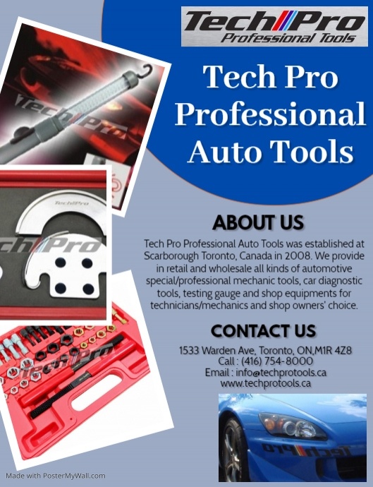Basic Automotive Tools for your Car Maintenance – Tech Pro Professional
