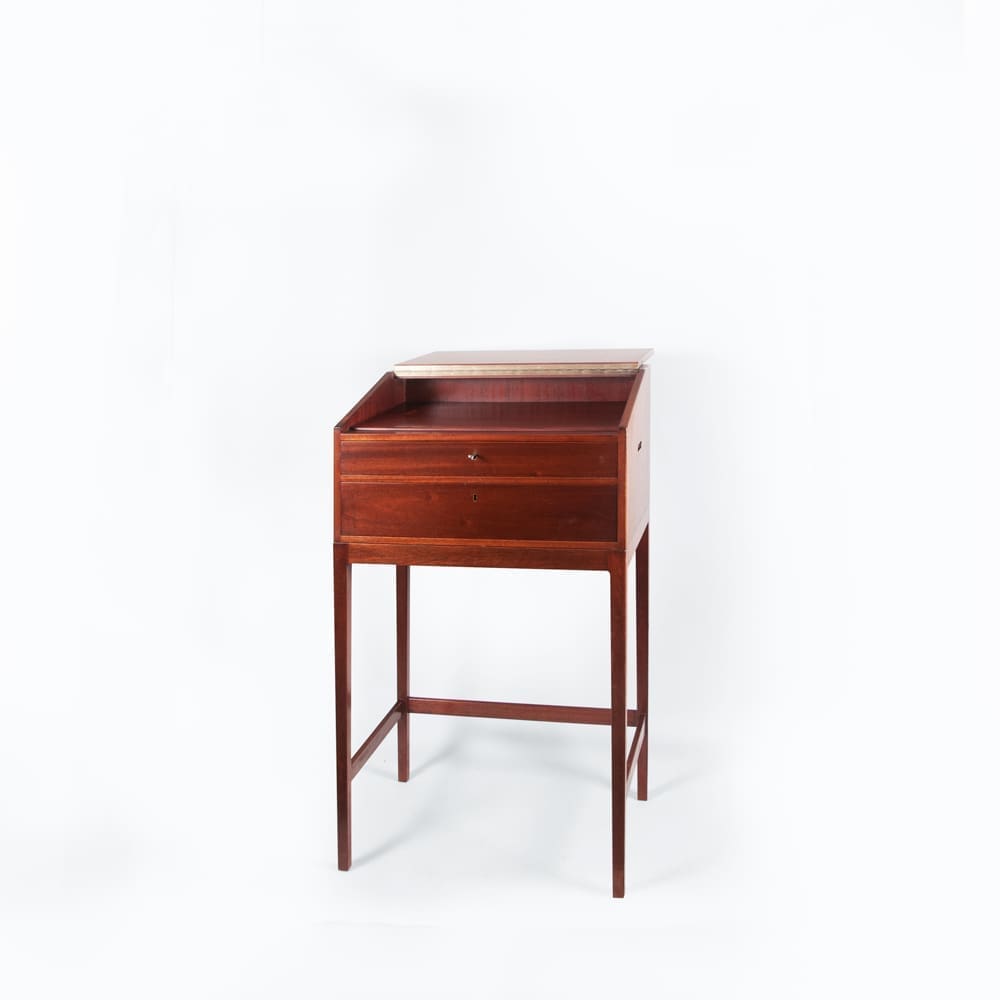 Midcentury Danish Tall writing desk by Langkilde Møbler ImParlour