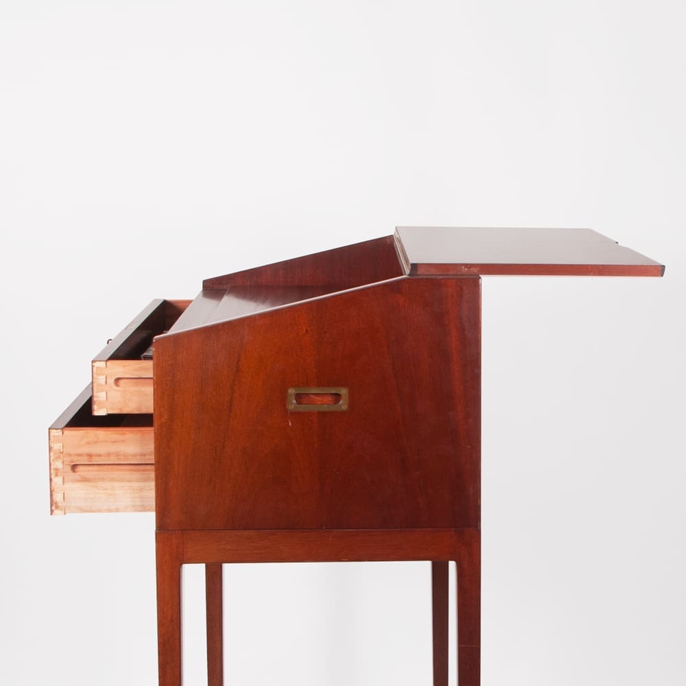 Midcentury Danish Tall writing desk by Langkilde Møbler ImParlour