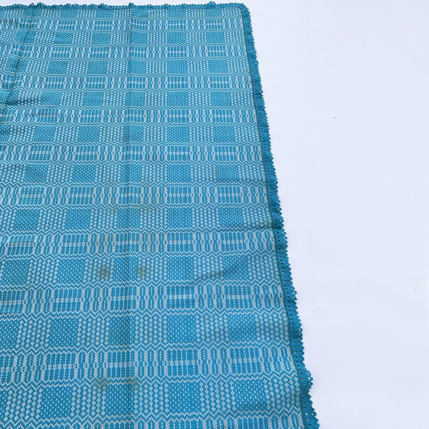 Midcentury Baby Blue Throw Circa 1960s ImParlour