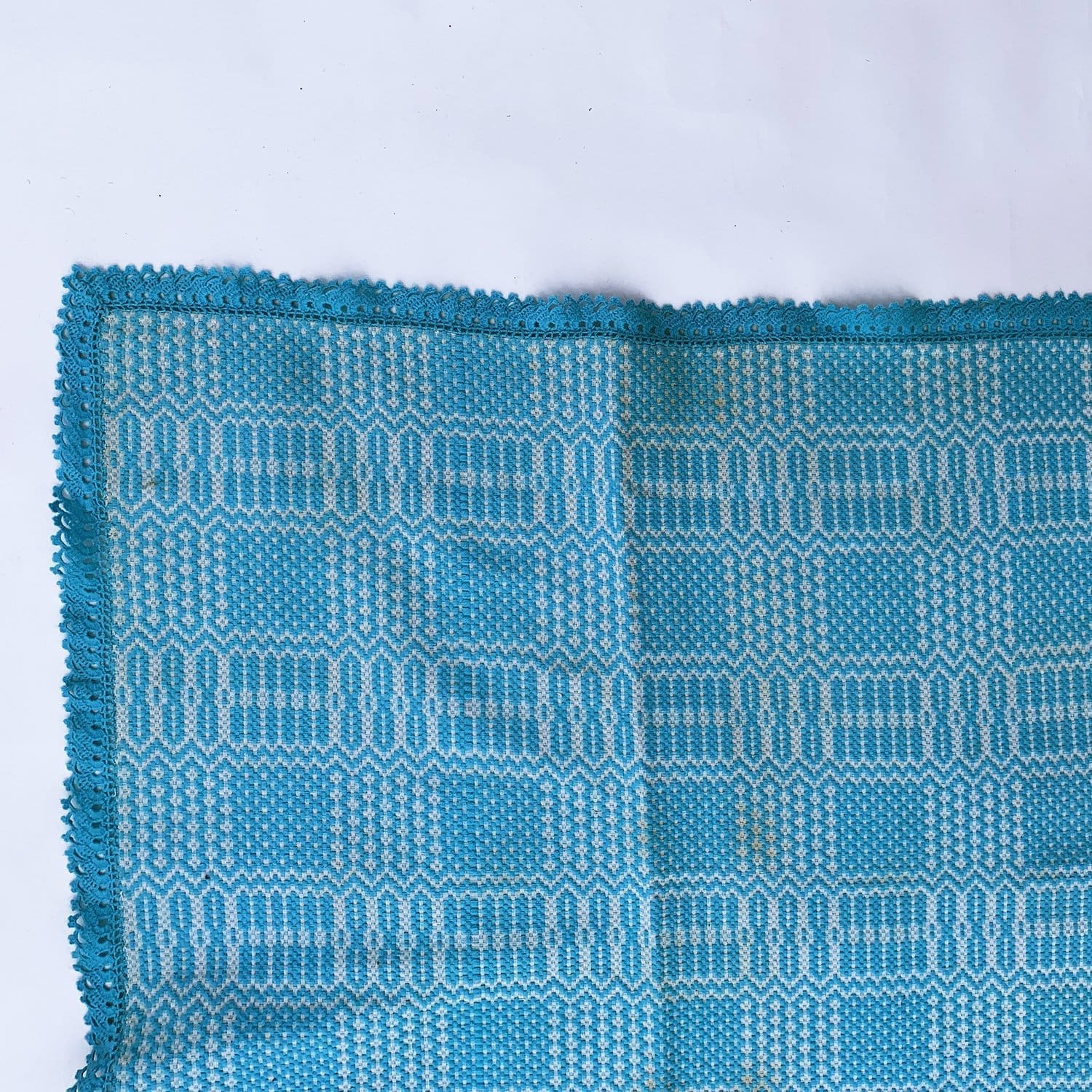 Midcentury Baby Blue Throw Circa 1960s ImParlour