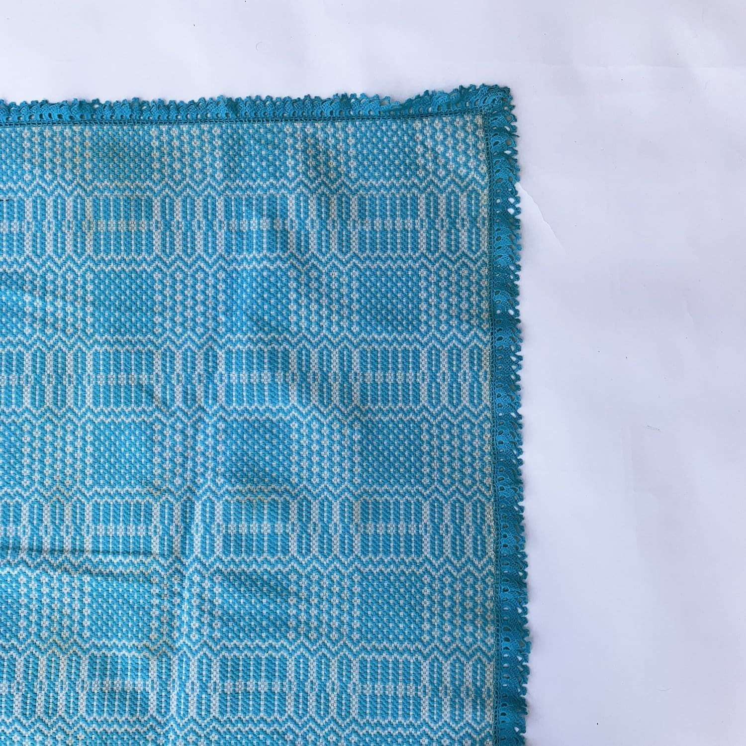 Midcentury Baby Blue Throw Circa 1960s ImParlour