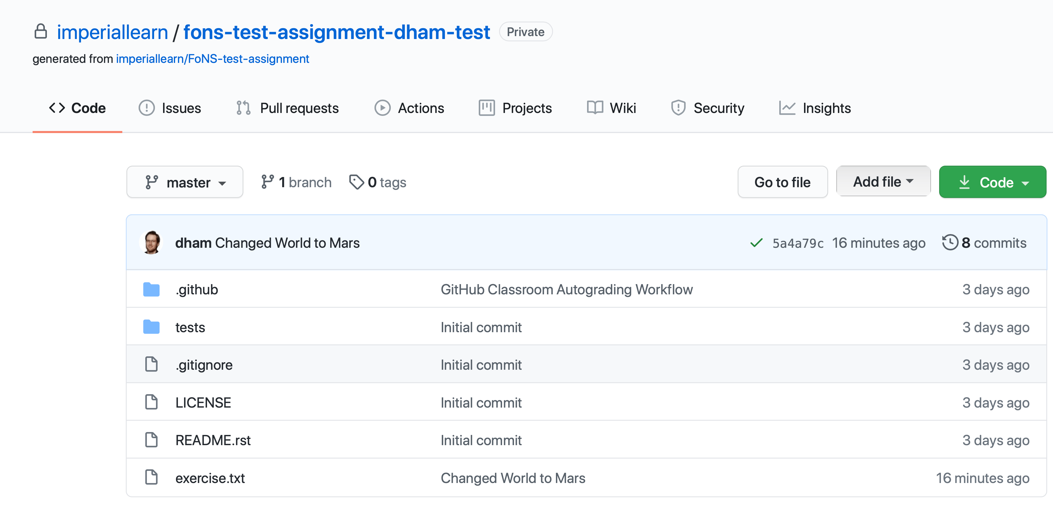 4. Git and GitHub Classroom — Installation instructions for FoNS 2020.0