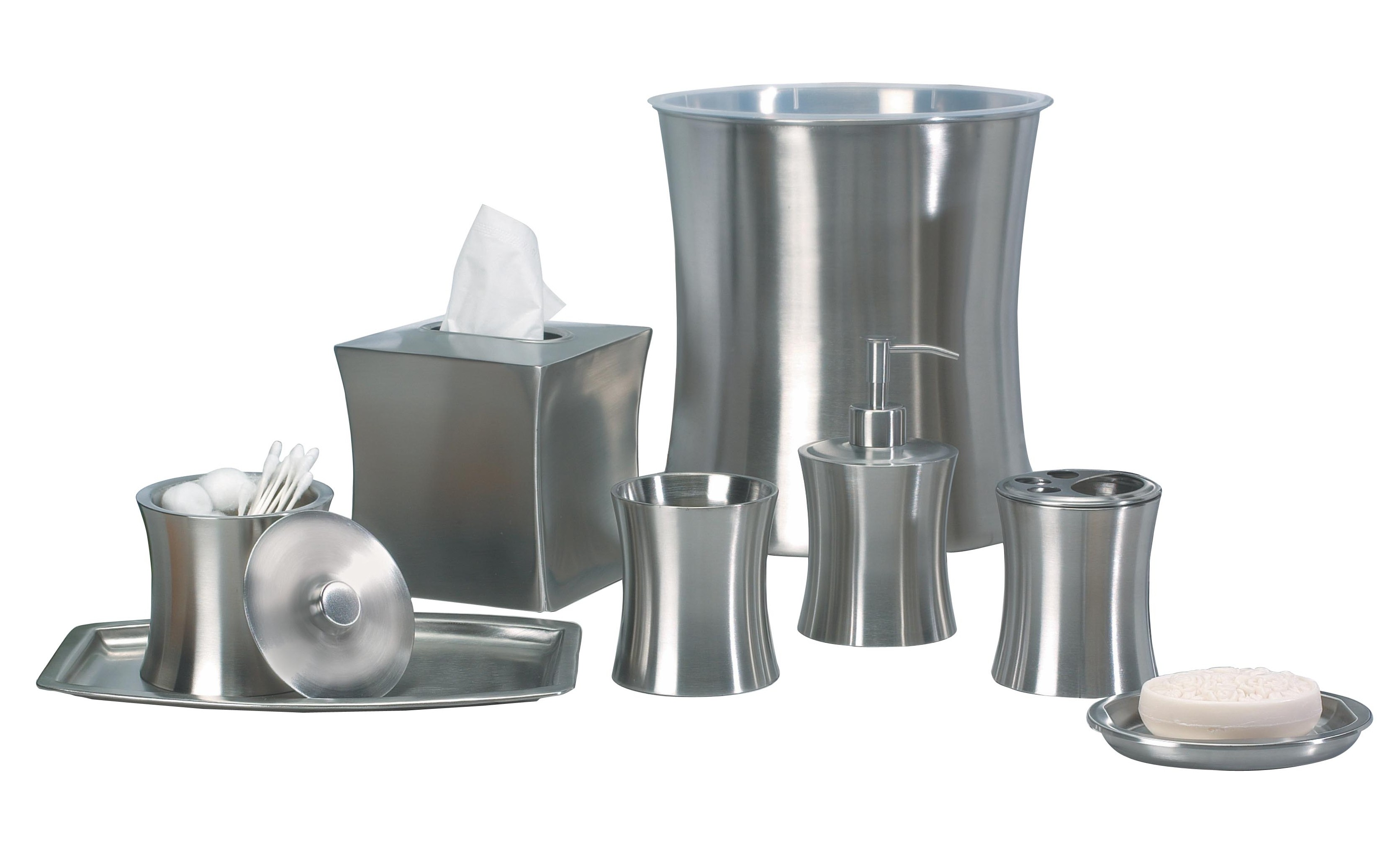 Elite Bathroom Accessories Collection Colour Stainless Steel