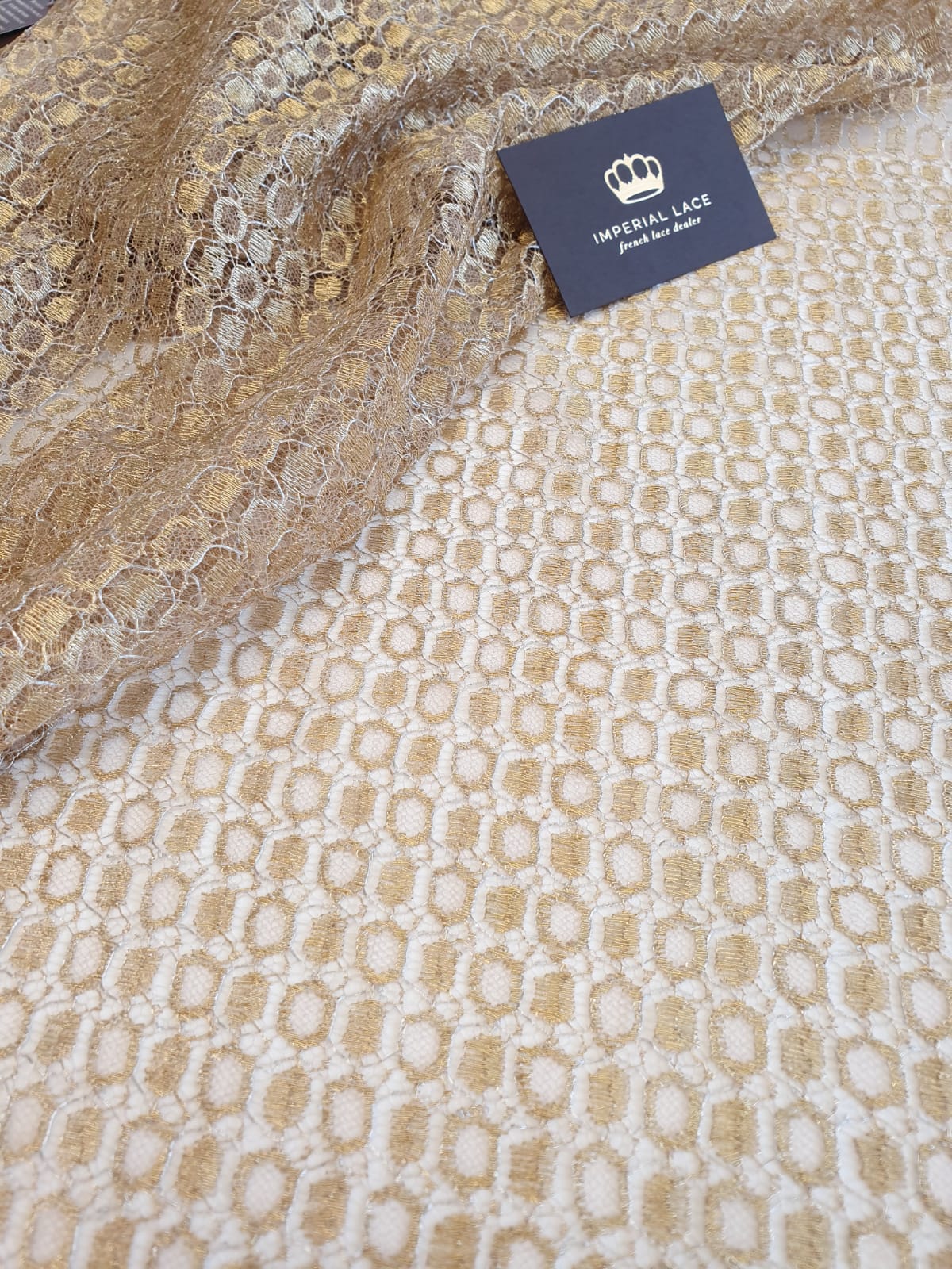 Gold viscose chantilly lace fabric Chantilly lace lace fabric from