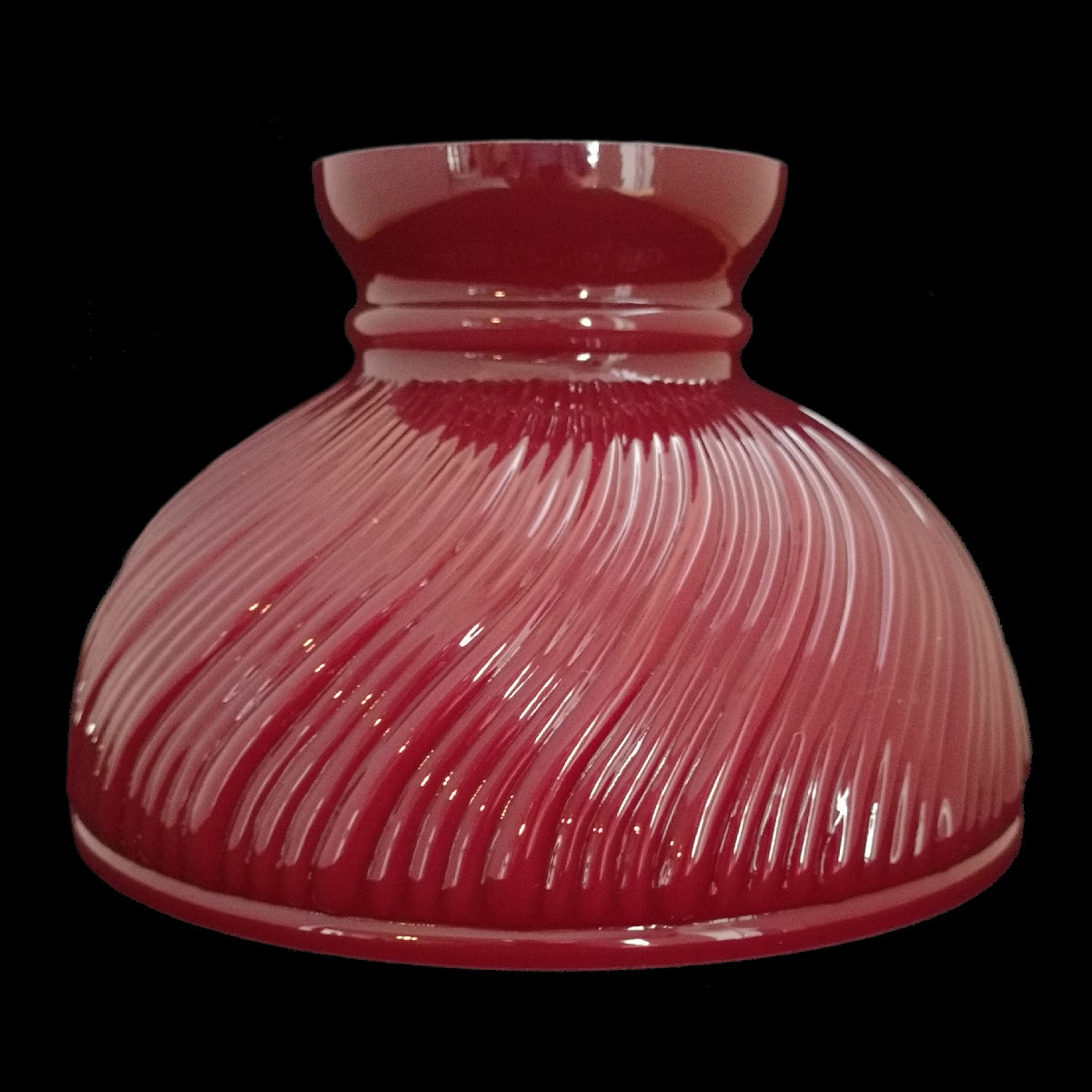 Aladdin Lamp Ruby Red Swirl Shade Part N392R Imperial Lighting Co.