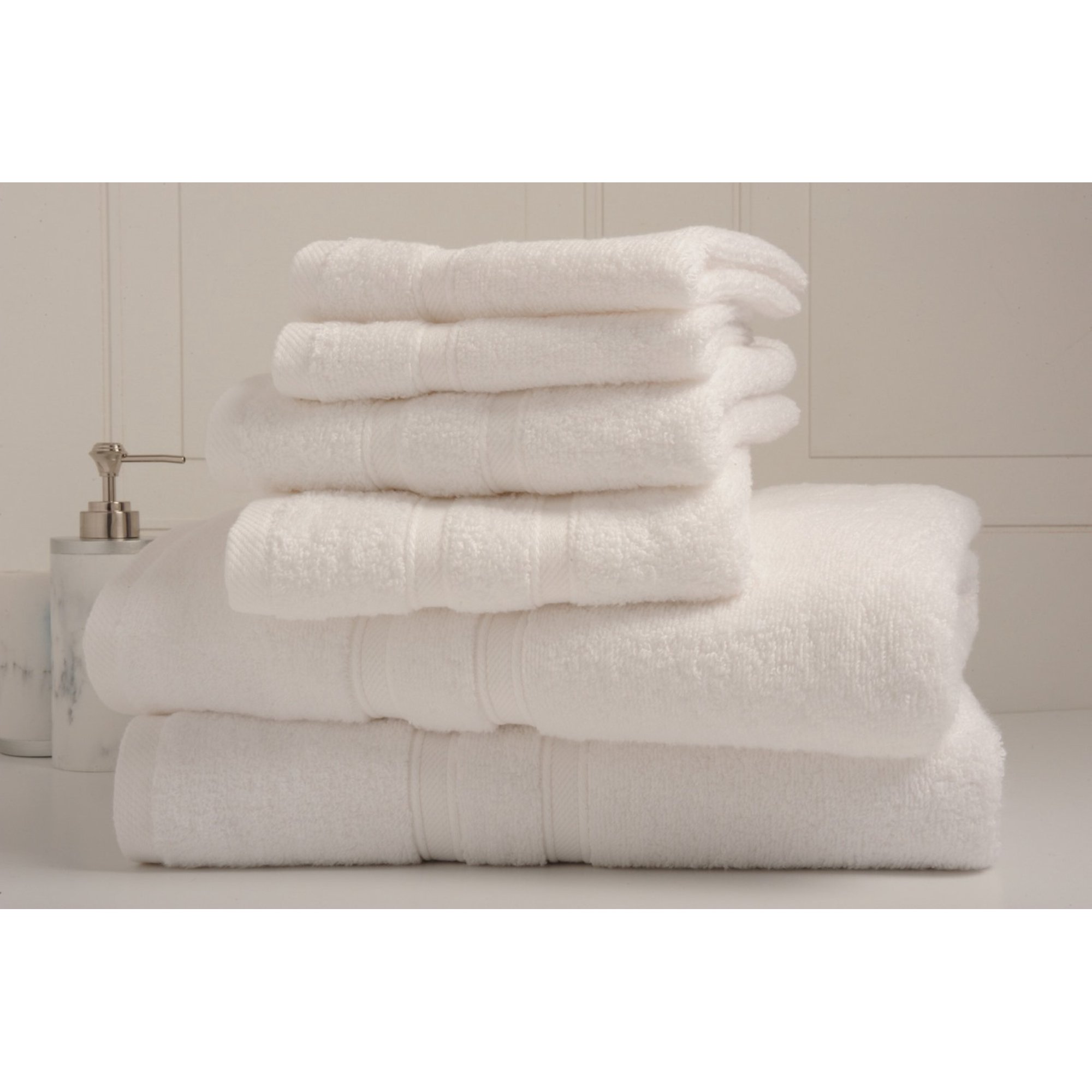 BIBB HOME 6PC ZERO TWIST COTTON TOWEL SET Imperial Mattress & Furniture