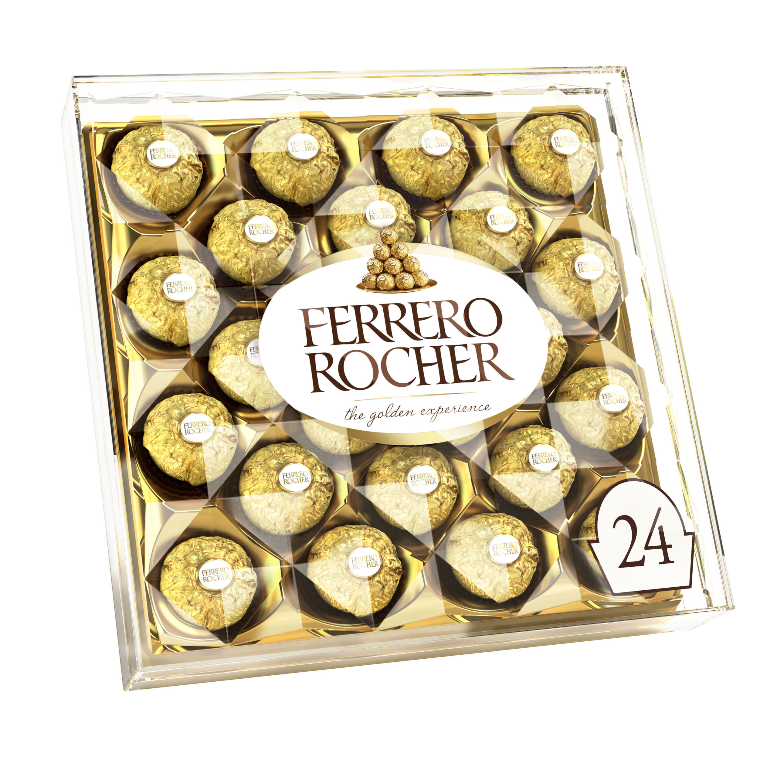 Ferrero Rocher Chocolates Diamond Gift Box, 10.6 Oz., 24 Ct. Imperial
