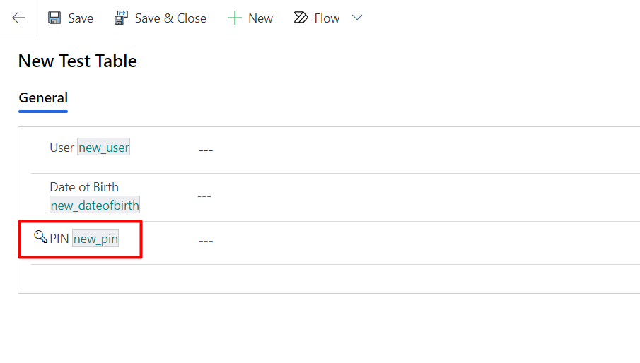 Fieldlevel security in Dataverse