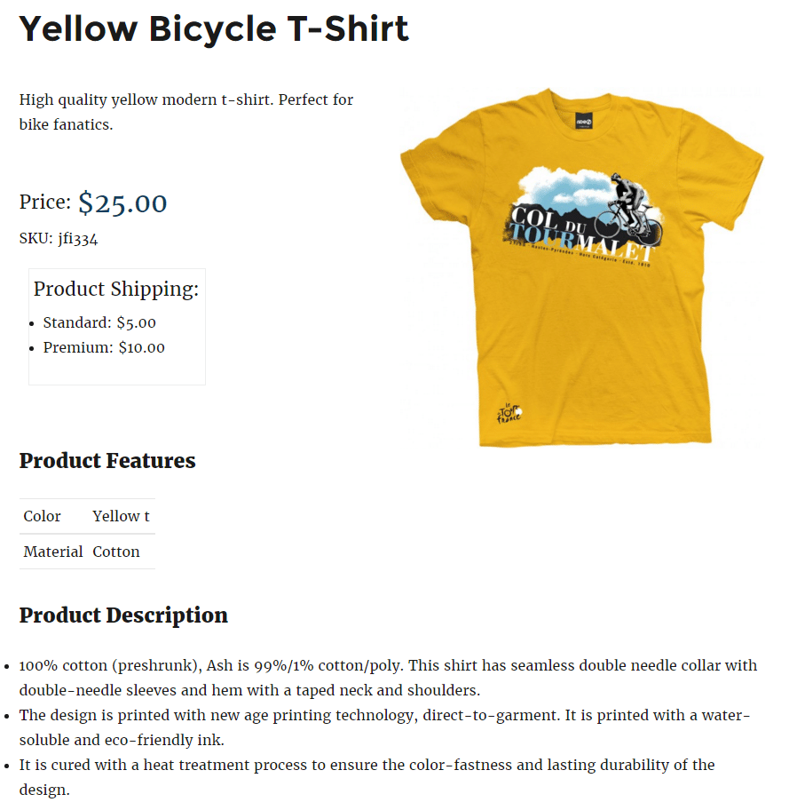 Select Product Page Template • Product Catalog • impleCode