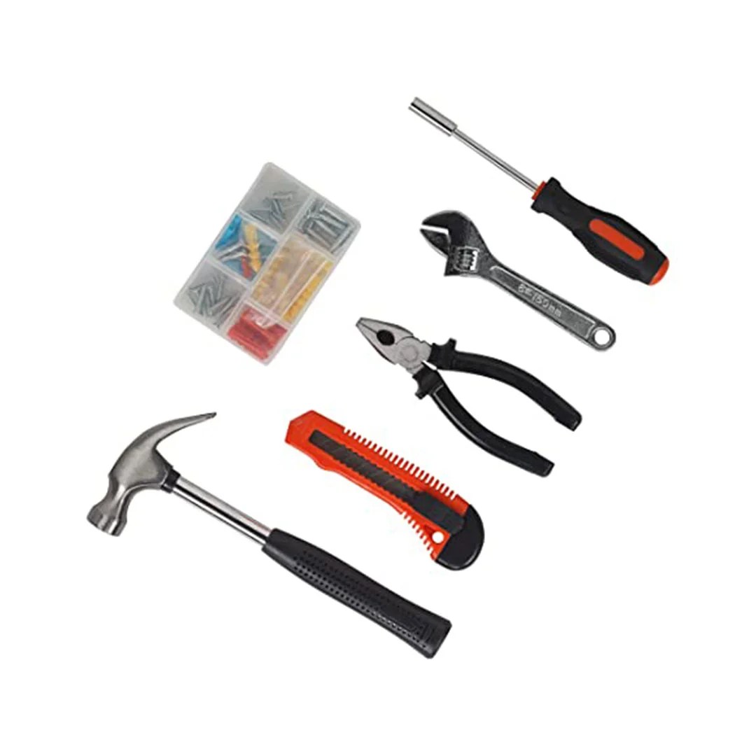 Hammer Drill Machine & Hand Tool Kit 550Watt13mm100pcs Implemental