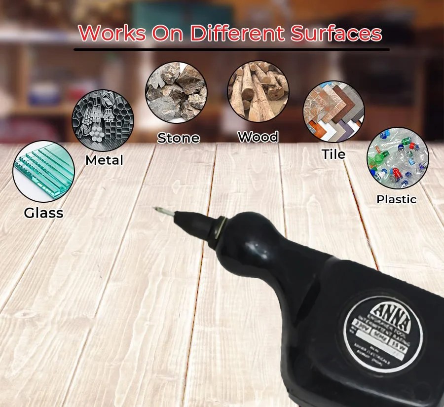 Electric Metal Engraving Pen 230V Handy Carbide Tipped Machine