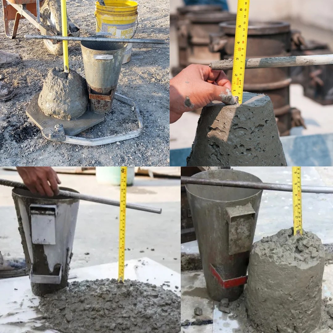 Slump Cone Easy To Carry Handle and tamping Rod Implemental