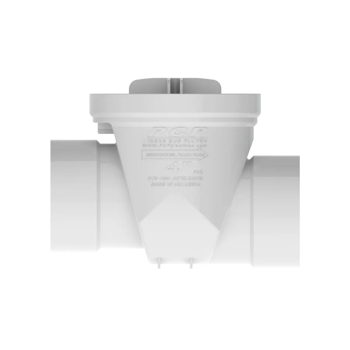Valvula anti retorno check valve pvc para sanitario de 4 pcp Implosa