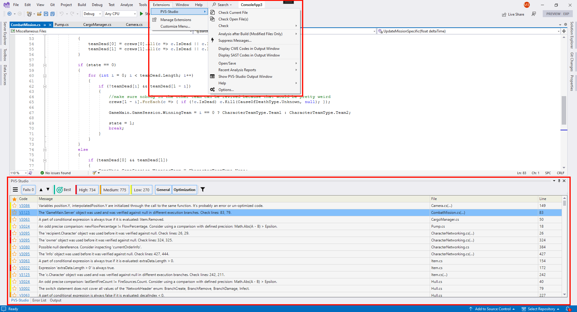 Getting acquainted with the PVSStudio static code analyzer on Windows