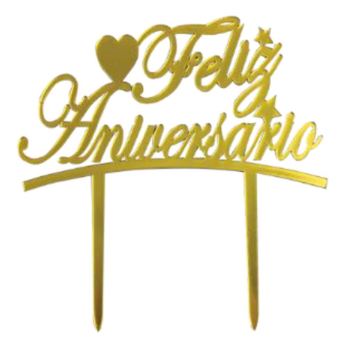 FELIZ ANIVERSARIO DORADO Importadora Alegría de México