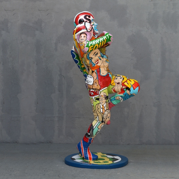 Football Player Popart statue Football Player Popart