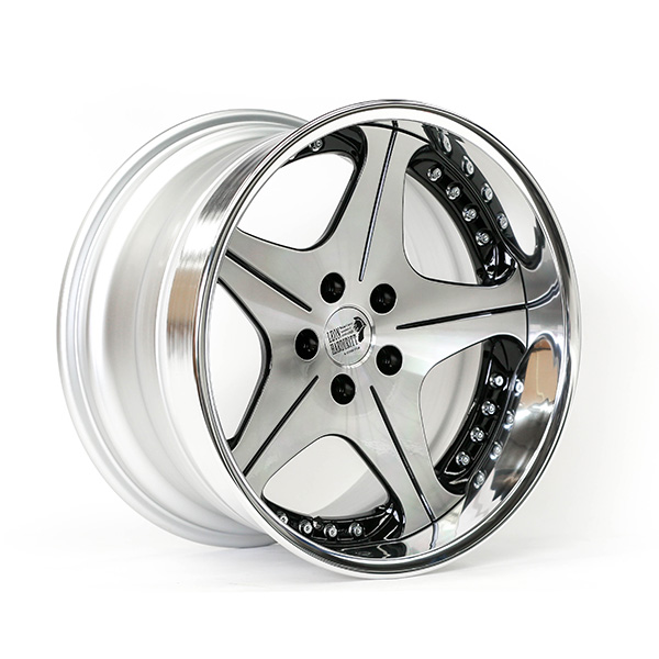 Super Star Co LTD Leon Hardiritt Orden 18×9.5″ +12 / 18×10.5″ +13 5×114.3 Black / Polish finish