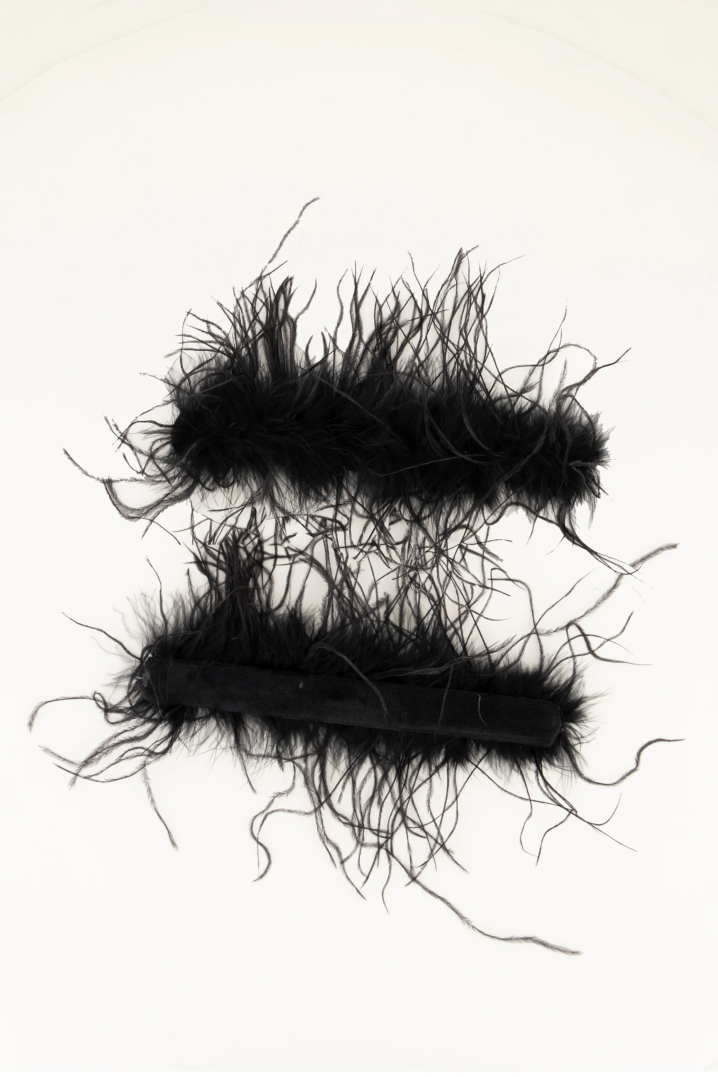 Faux Ostrich Feather Cuffs Imprecca