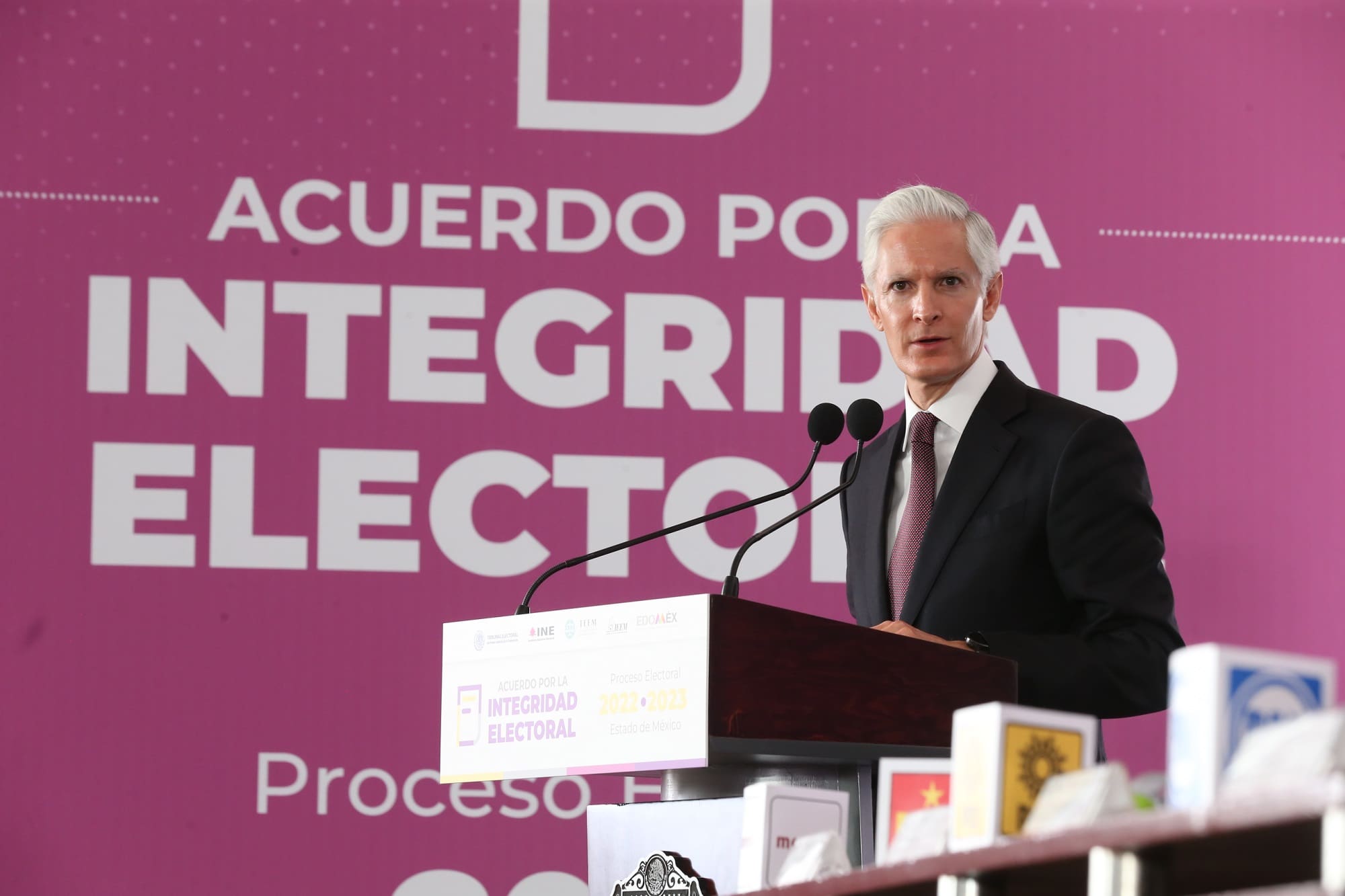 Garantiza Alfredo del Mazo elecciones con certeza y seguridad