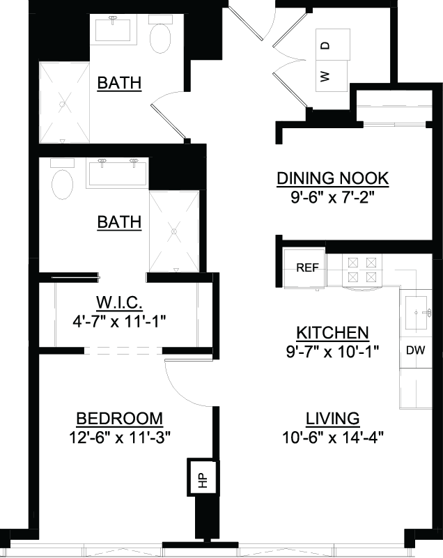 One Bedroom Den A Imprint Apartments