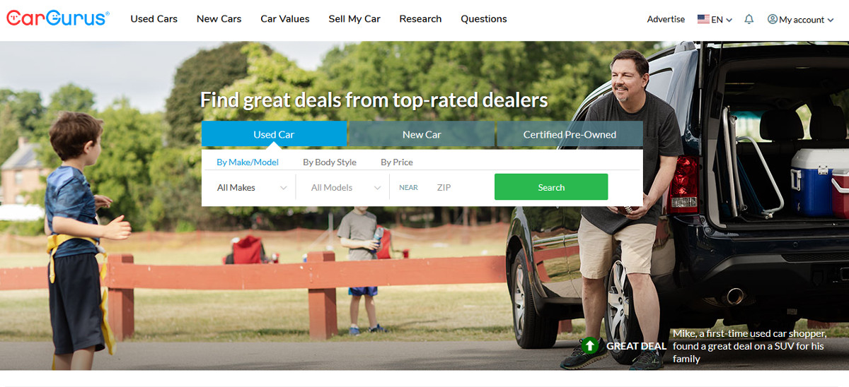 The 15 Best Used Car sites Improb