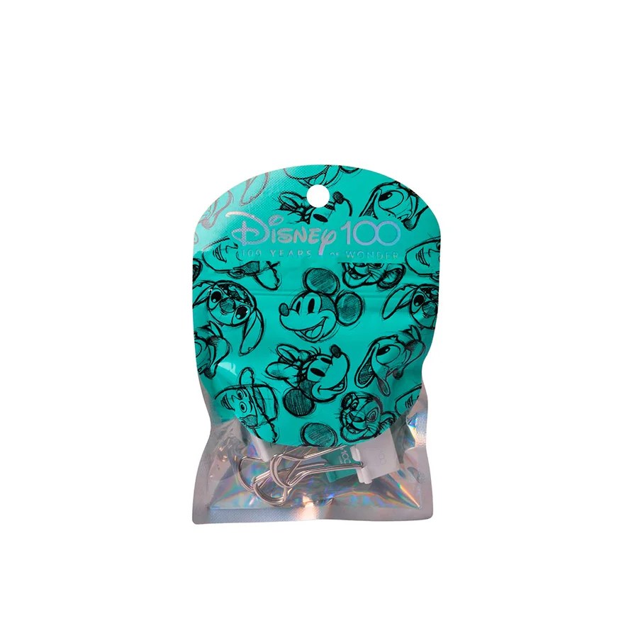 Binder clips 19mm x12u DISNEY 100 AÑOS Mooving (335556) Improstock