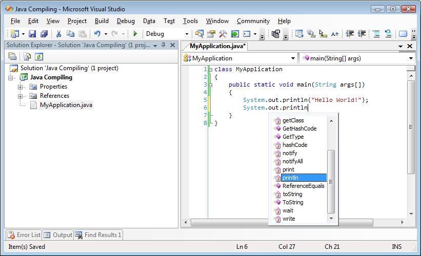 Compiling Java in Visual Studio Mark S. Rasmussen