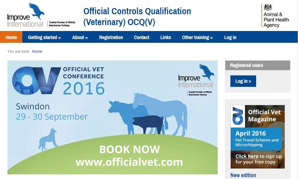 Contract from the Animal Plant and Health Agency (APHA) Improve