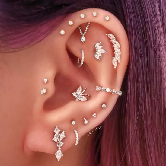 Cartilage Chain Earrings Tumblr