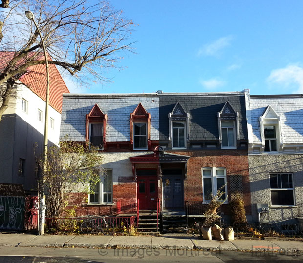 De Lorimier Duplex et triplex typiques Plateau MontRoyal Montreal
