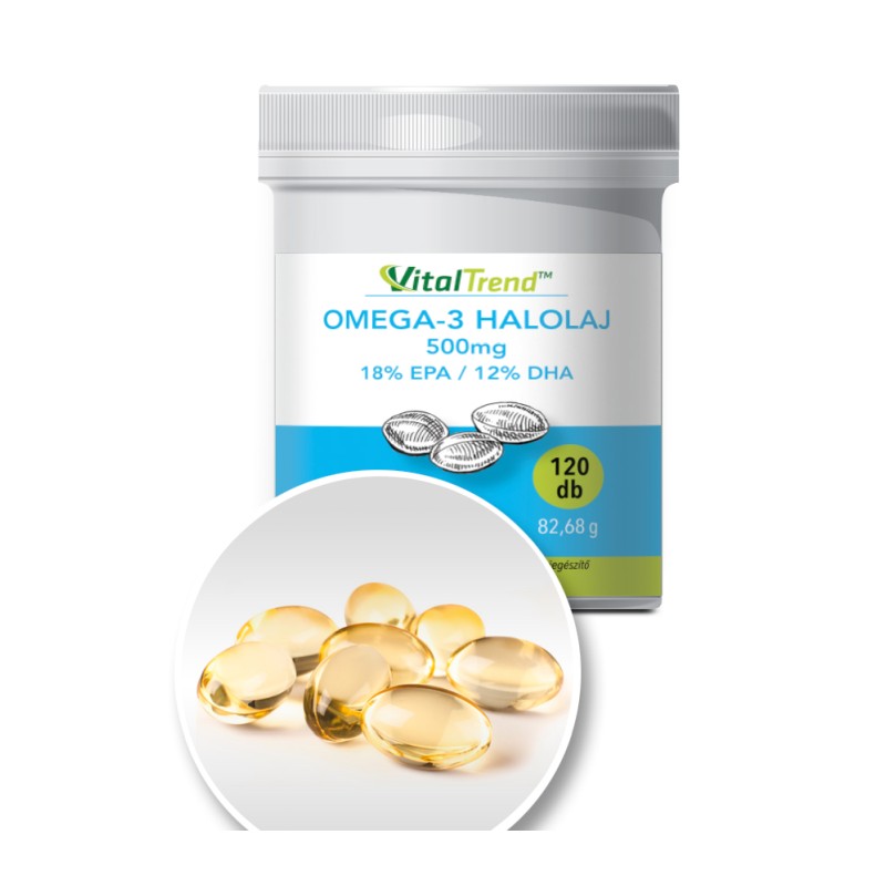 Omega 3 halolaj kapszula, garantált zsírsav arányokkal.