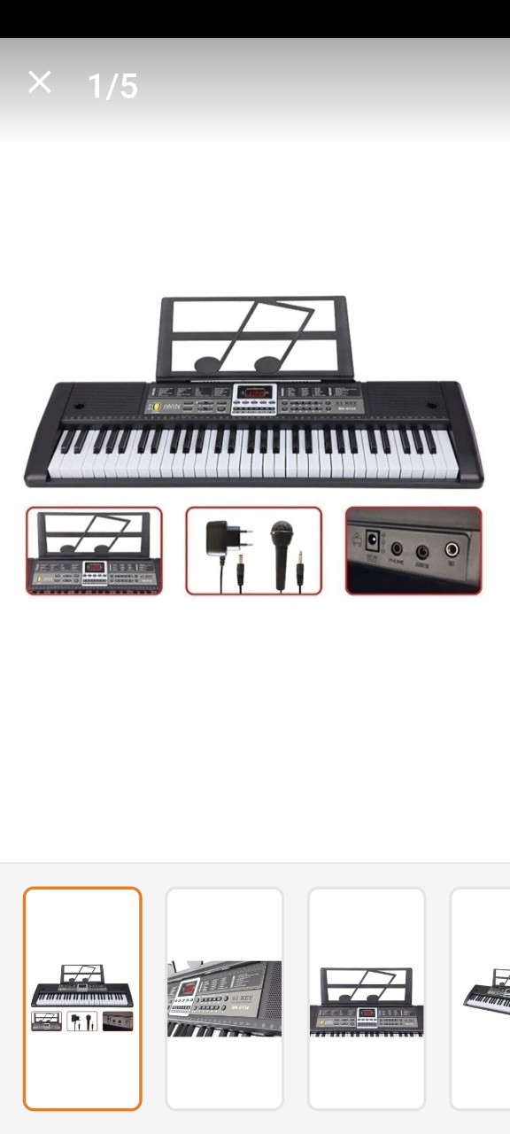Jwin 61 Keys mk6105 professional type electronic keyboard Diğer