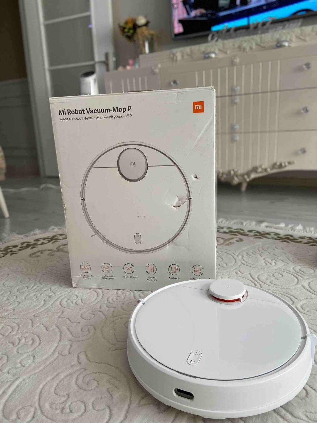 Xiaomi Mi Robot Vacuum Mop Pro Cleaner Robot Süpürge Ve Paspas Beyaz