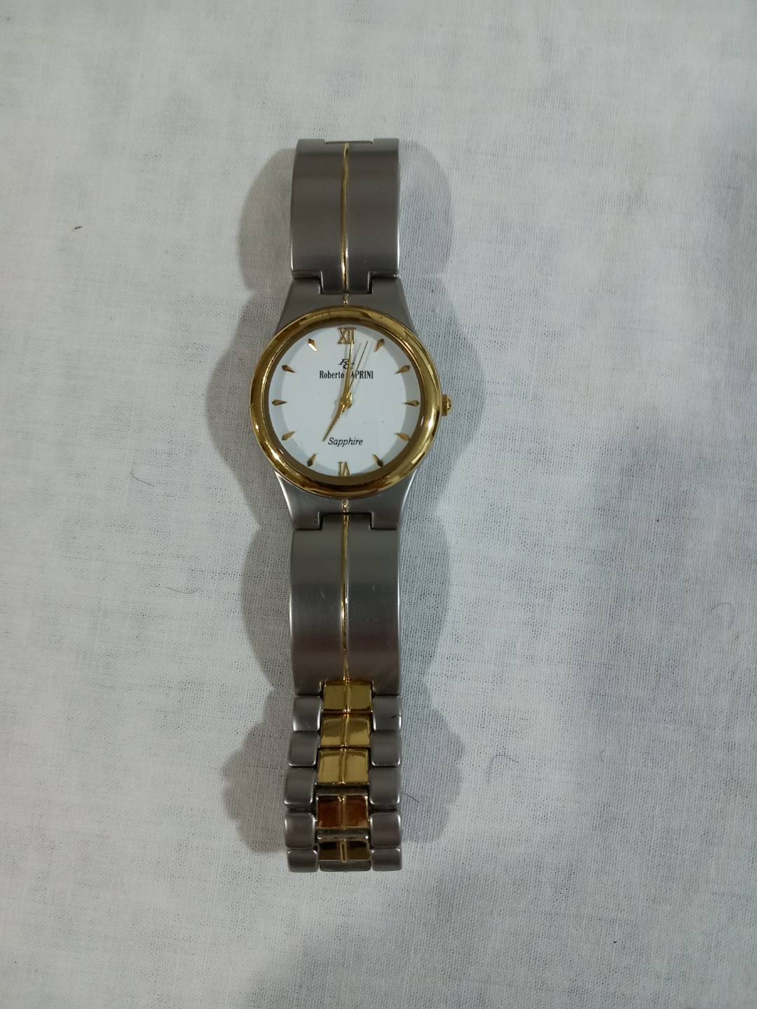 roberto caprini 24 ayar altın kaplama, su geçirmezliğe sahip Saat