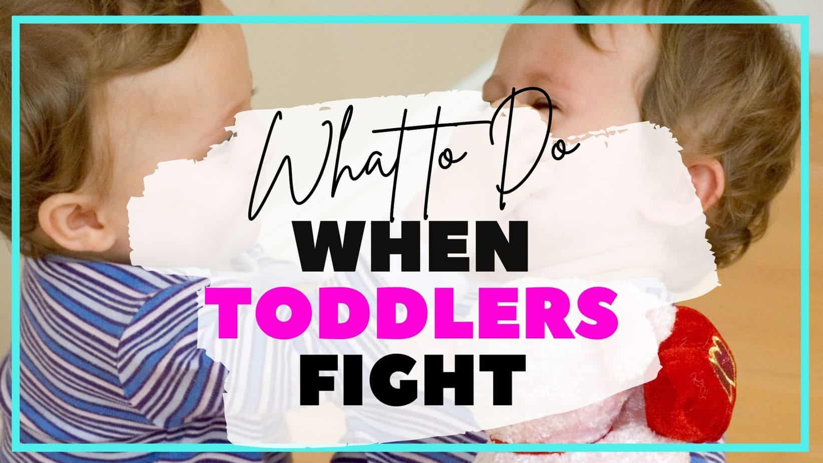 Two toddlers fighting How to End Little Sibling Squabbles I'm With Holly